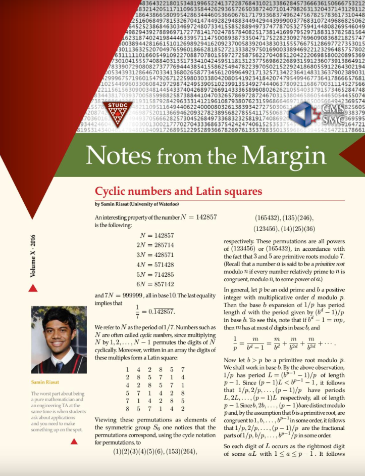 Notes from the Margin XI