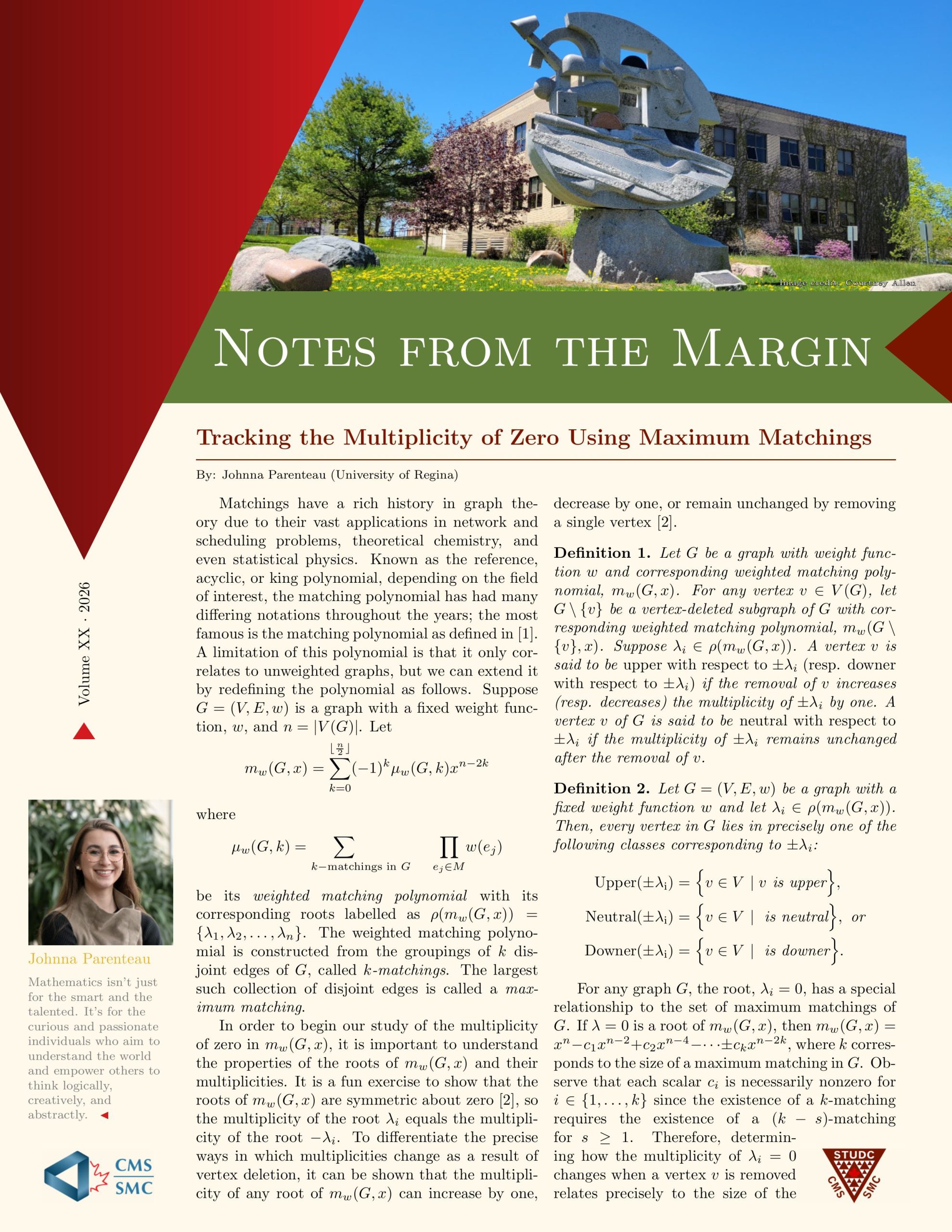 Notes from the Margin XX